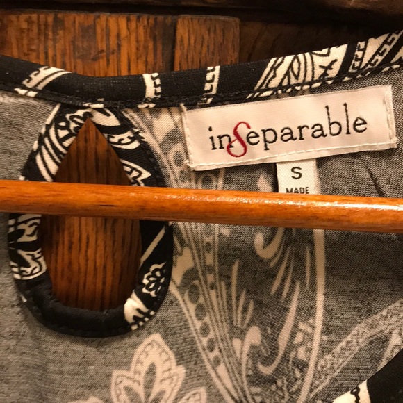 Inseparable black and white print blouse - Picture 4 of 4